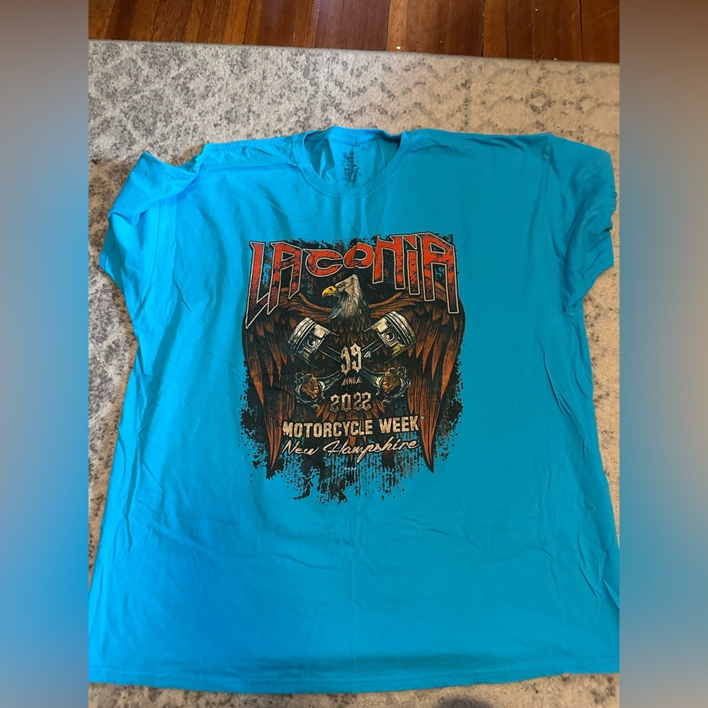 Laconia bike week teal 99th anniversary T shirt